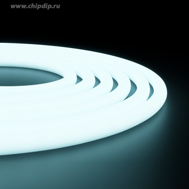 00-325, Лента светодиодная термостойкая, холодный белый, 24В, 14.4Вт/м, 120SMD(2835)/м, 900Лм/м, 6500К, IP68, цена за катушку 5м
