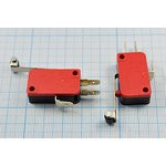 Микропереключатель, размер 29x10 x16, 15А, переключение ON-(ON), размер концевика L26, SF-6013.0