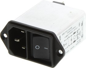 4302.5315, Разъем IEC 60320 питания AC гнездо "папа" винтами,на панель