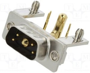 MHCDR5W1P4, Special D-Sub; PIN: 5(1+4); plug; male; on PCBs; THT; MHCD; 240V MHCDR5W1P4, Special D-Sub; PIN: 5(1+4); plug; male; on PCBs; THT; MHCD; 240V