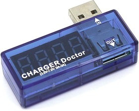USB-тестер Charger Doctor F03-02-44 без нагрузочного резистора USB-тестер Charger Doctor F03-02-44 без нагрузочного резистора