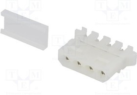 C5080HI-04P-18 + C5080HI-C, Вилка, провод-плата, "мама", PIN: 4, на провод, IDC, 6А, 250ВDC