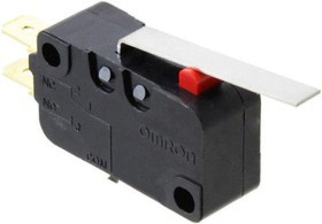 D3V-163-1A4, Микропереключатель SNAP ACTION; с рычагом; SPDT; 16A/250ВAC