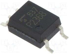 TLP2368-E-T, Оптрон, SMD, Каналы 1, Вых с триггером, 3,75кВ, 20Мбит/с, SO6