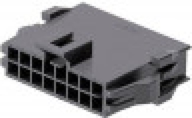 201444-1216, CONNECTOR HOUSING, PLUG, 16POS, 2.5MM