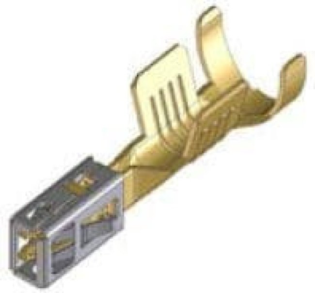 64324-1119, Automotive Connectors 2.8 FEM TERM W/AU SN PLTD 3-5MM WIRE