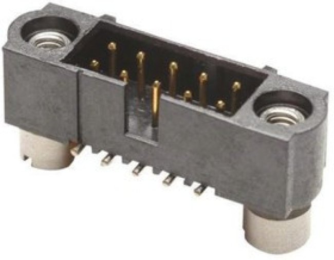 M80-5105042, Power to the Board 25+25 POS VERT MALE 3mm TAIL W/JS TIN