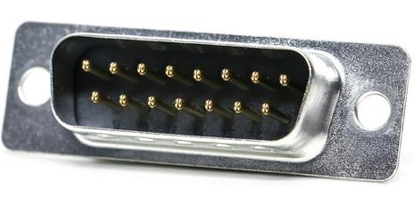 L717SDA15POL2, D SUB CONN, PLUG, DA, 15POS, SOLDER