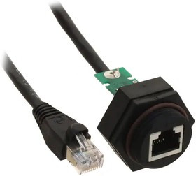 MX-130055-0002, Адаптер, 0,305м, RJ-Lnxx, PIN: 8, Кат: 10Base-T, Конф: 8p8c, IP67