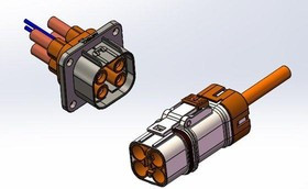 PL184X-41-6, Heavy Duty Power Connectors 4.0MM 4 WAY PLG STRT FOR 6MM2