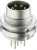 0316 07-1, 7 Pole Din Plug, DIN EN 60529, 5A, 60 V ac IP68, Female, Wall Mount