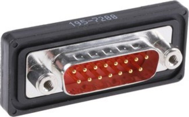 FWDF15P / 1731100022, FWD 15 Way Panel Mount D-sub Connector Plug