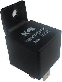 NRA-07-C-24D-B, Реле 1 переключ. 24VDC, 70A/14VDC с кронштейном SPDT