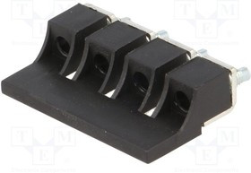 ZKN-6-4-BK, Винтовой мостик, ZUG-6, Кол-во полюс: 4, черный