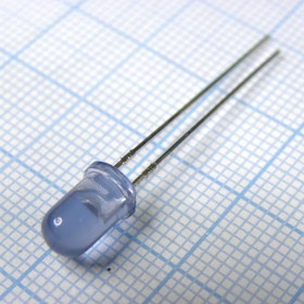 L-7113MBD, Светодиод 5мм/синий/455нм/ 40-60мкд/60°