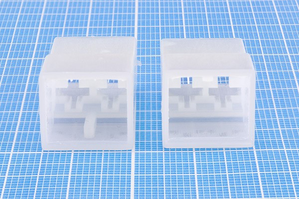 Кожух для клемм штекер 6.4x0.8мм, колодка для 2 клемм; №1107 клемма кожух штек 6,4x0,8\\2H \\\пл 20605