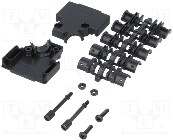 D45PPK15-BK-K, Корпус: для разъемов D-Sub, D-Sub 15pin, D-Sub HD 26pin, UNC4-40