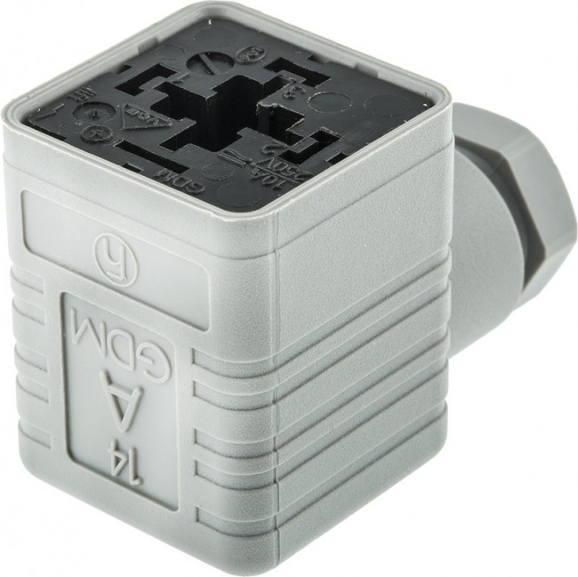 931969106 GDM 3009 grey, GDM 3P+E DIN 43650 A, Female Solenoid Valve Connector, 250 V ac/dc Voltage 931969106 GDM 3009 grey, GDM 3P+E DIN 43650 A, Female Solenoid Valve Connector, 250 V ac/dc Voltage