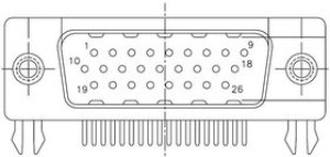17EBH026PAM110, D-Sub High Density Connectors RA HI DENSITY 26P M #4-40 THREAD 17EBH026PAM110, D-Sub High Density Connectors RA HI DENSITY 26P M #4-40 THREAD