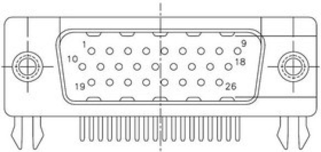 17EBH026PAM110, D-Sub High Density Connectors RA HI DENSITY 26P M #4-40 THREAD 17EBH026PAM110, D-Sub High Density Connectors RA HI DENSITY 26P M #4-40 THREAD