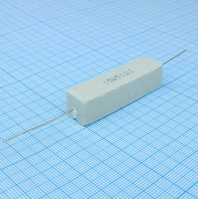 RX27-1 51 ОМ 15W 5% / SQP15, (SQP 15W 51 5%), Мощный постоянный резистор XIN HUA RX27-1 51 Ом 15W 5% / SQP15, керамо-цементный корпус