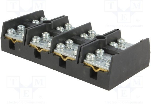 SI-ZPT4-35.0, Клеммник, зажим под винт, 35мм2, 400В, Кол-во полюс: 4, клеммы: 8