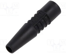 R280-560-000, Strain relief; black; Application: BNC plugs; Oin: 2.6mm; L: 27mm