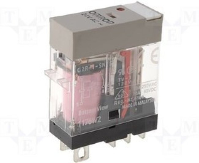 G2R-1-SNI-230AC, Реле электромагнитное, SPDT, 10A/250ВAC, 10A/30ВDC, макс.380ВAC G2R-1-SNI-230AC, Реле электромагнитное, SPDT, 10A/250ВAC, 10A/30ВDC, макс.380ВAC