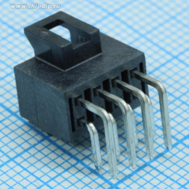 105314-1108, Headers &amp; Wire Housings NANOFIT HDR RA DLR 8CKT TIN BLK