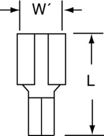 MU14-250DFHTX, Terminals F/M DIS NON-INS BTL HI-TMP HT-72F-250-32