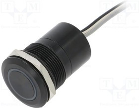 MC22LOBRG, Illuminated Capacitive Switch Latching Function 10 mA 12 VDC 1NO IK10 / IP68 / IP69K