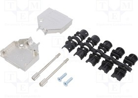 DTZK15-M3-K, Корпус для разъемов D-Sub, D-Sub 15pin, D-Sub HD 26pin, прямой