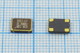 Кварцевый генератор часовой 32.768кГц 5В, HCMOS в корпусе SMD 5x3.2мм, гк 32,768 \\SMD07050C4\CM\ 5В