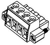 39534-5004, Pluggable Terminal Blocks 5.08MM EURO PLUG RA PLUG RA ME GRN 4CKT
