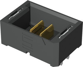 UMPT-02-01.5-L-V-S-W-TR, UMPT Series Straight Through Hole PCB Header, 2 Contact(s), 2.0mm Pitch, 1 Row(s), Shrouded