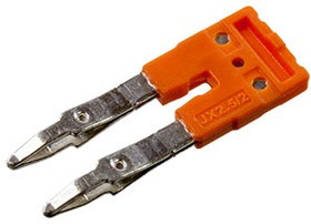 Перемычка JX2.5/2 на 2 полюса, для клемм CY,CX,CP 5mm, 24A, оранжевая