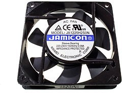 JA1225H2S0N-T, вентилятор 220В 120х120х25мм подшипник скольжения клеммы