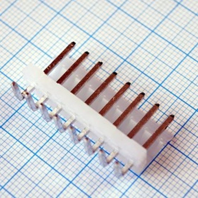 DS1072- 8MRT6, (PWL-08MR), угловая вилка на плату (шаг 3,96мм)