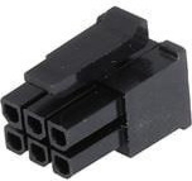 0430250608, Вилка, провод-плата, "мама", Micro-Fit 3.0, 3мм, PIN: 6, на провод
