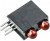 553-0211F, Red Right Angle PCB LED Indicator, 2 LEDs, Through Hole 2.2 V