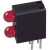 553-0211F, Red Right Angle PCB LED Indicator, 2 LEDs, Through Hole 2.2 V