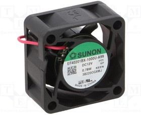EF40201BX-A99-A, Вентилятор: DC; осевой; 12ВDC; 40x40x20мм; 18,7куб.м/ч; 28,5дБА EF40201BX-A99-A, Вентилятор: DC; осевой; 12ВDC; 40x40x20мм; 18,7куб.м/ч; 28,5дБА