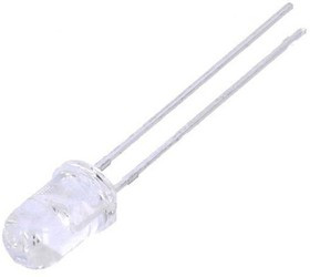 TSHG6210, ИК-передатчик, 5мм, 850нм, прозрачная, 230мВт, 10°, THT, 1,5-1,8В