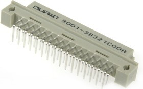 DIN41612R (DS1118-32F-R23), Розетка 16х2 ряд АВ угловая 90°