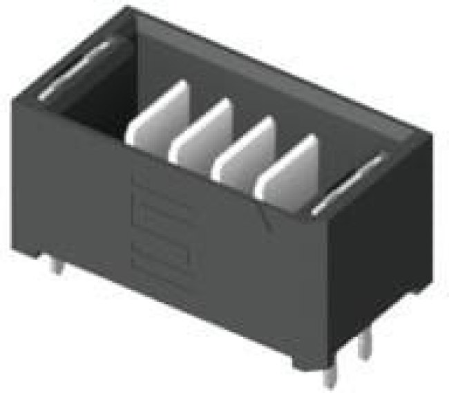 UMPT-05-01-L-RA-WT-TR, Power to the Board 2.00 mm mPOWER Ultra Micro Power Terminal, Vertical