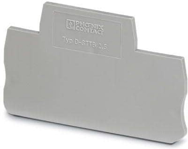 Крышка концевая D-STTB 2,5 /2,2mm, для пружинных клемм STTB 1,5..2,5, серая