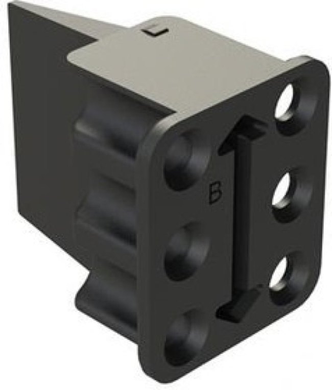 AWP-6SB, Automotive Connectors 6-Position Female Wedgelock, KEY B
