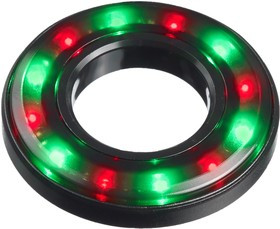 QH19028RGC, Многоцветные панельные индикаторы, Красный, Зеленый, 19 мм, R 20мА, G 20мА, R 24В, G 24В