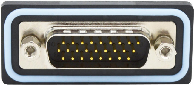 HDF-V26-113L051, HDF 26 Way Vertical Solder D-sub Connector Plug, 2.29mm Pitch, with 4-40 Boardlocks HDF-V26-113L051, HDF 26 Way Vertical Solder D-sub Connector Plug, 2.29mm Pitch, with 4-40 Boardlocks