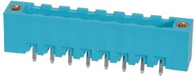 TBP01R2W-508-08BE, Pluggable Terminal Blocks Terminal block, pluggable, w screw lock, 5.08, receptical, 8 pole, blue